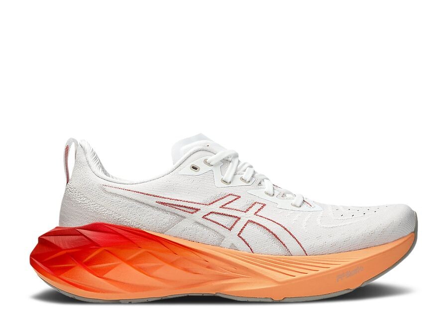 

Кроссовки ASICS NovaBlast 4 2E Wide, цвет White Faded Orange