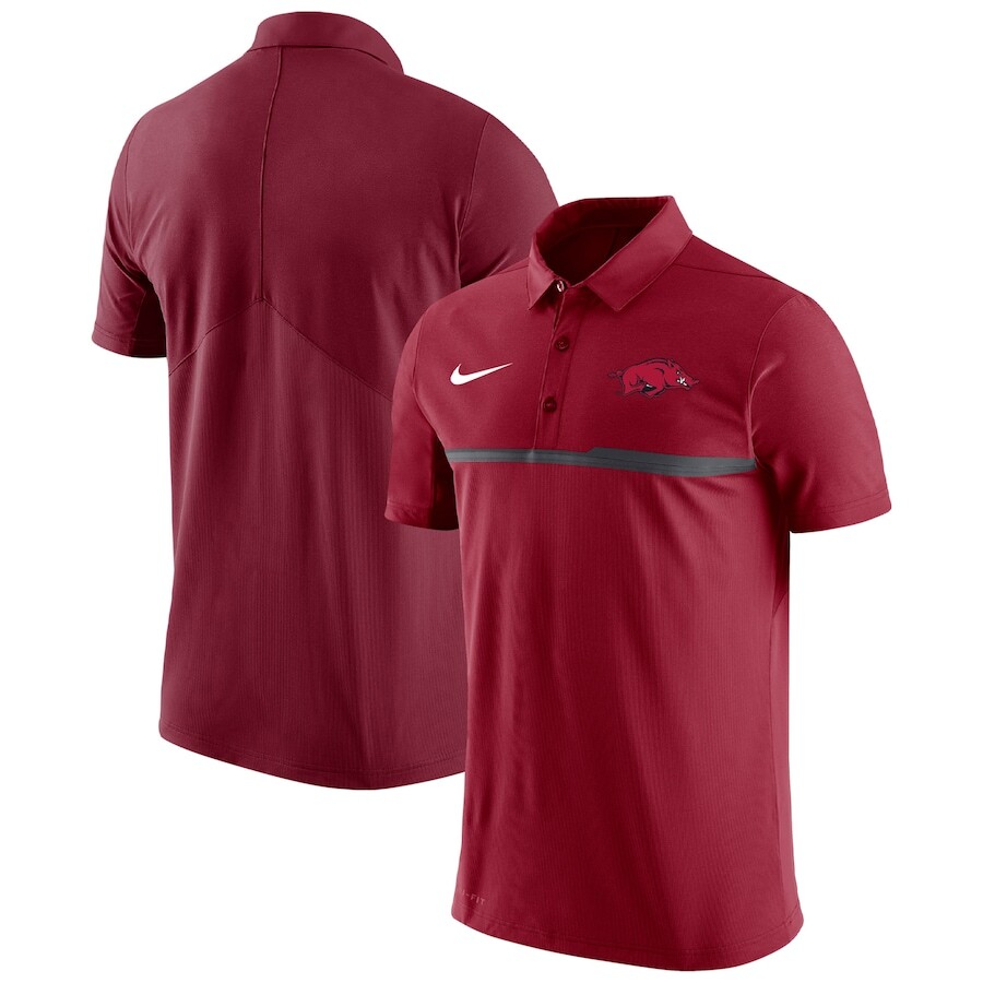 

Поло с коротким рукавом Nike Arkansas Razorbacks, кардинал