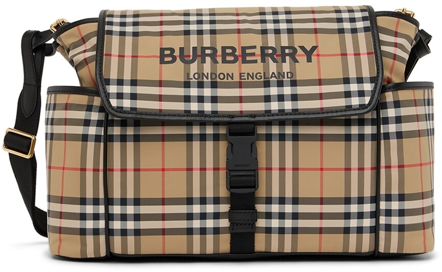 

Сумка и коврик для пеленания в клетку Baby Beige Vintage Check Burberry