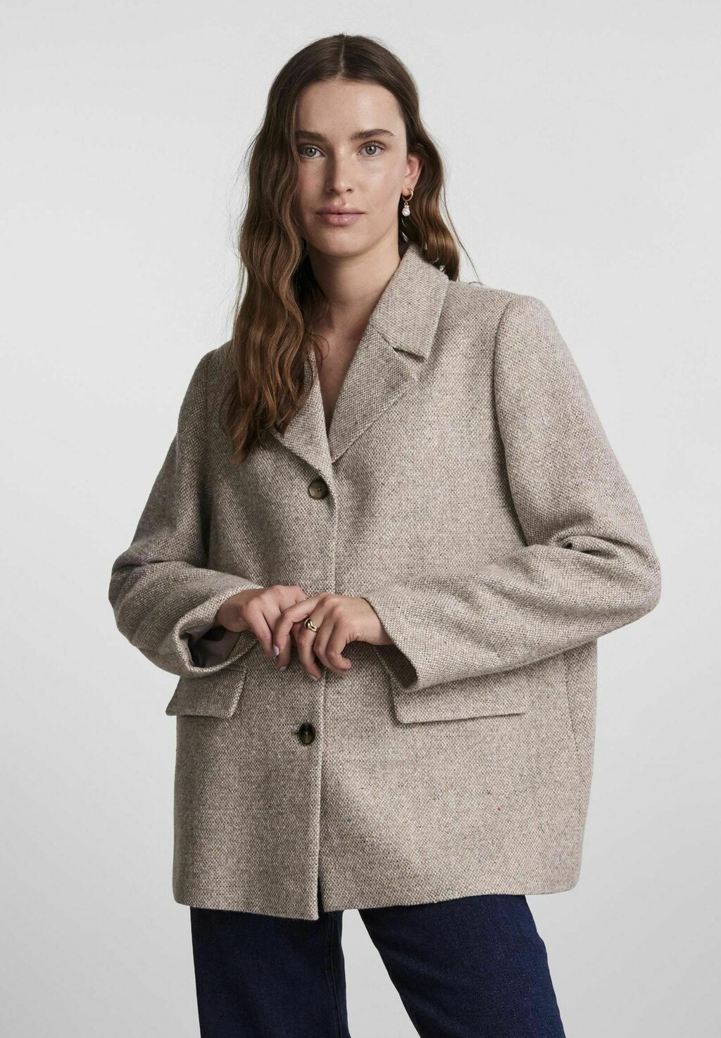 

Блейзер Pieces PCJUDO, цвет light grey melange