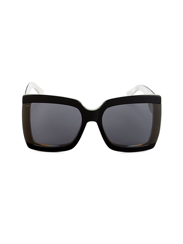 

Квадратные солнцезащитные очки Renee 61MM Jimmy Choo, цвет Black Ivory