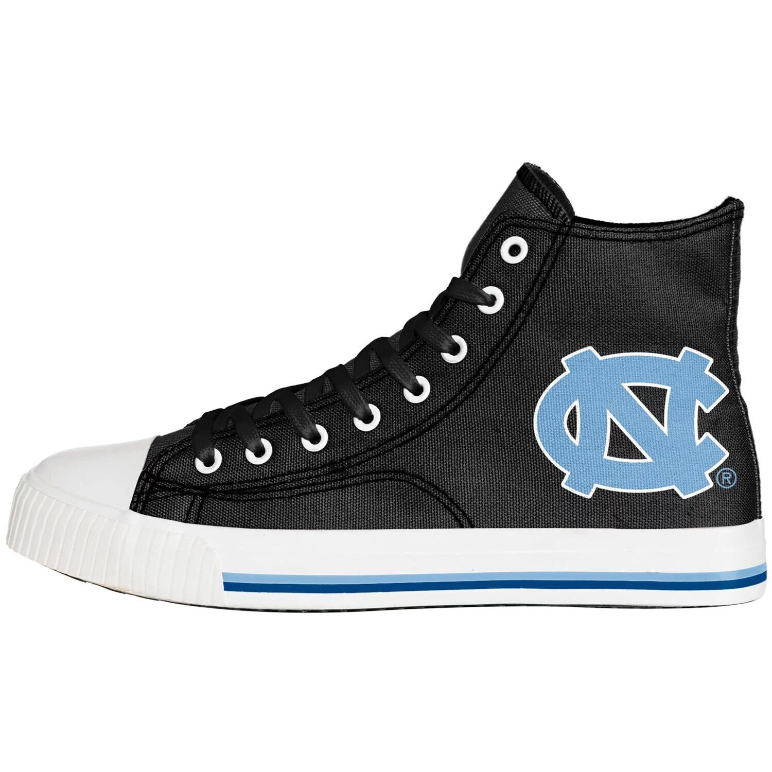 

Мужские высокие парусиновые туфли с большим логотипом FOCO North Carolina Tar Heels