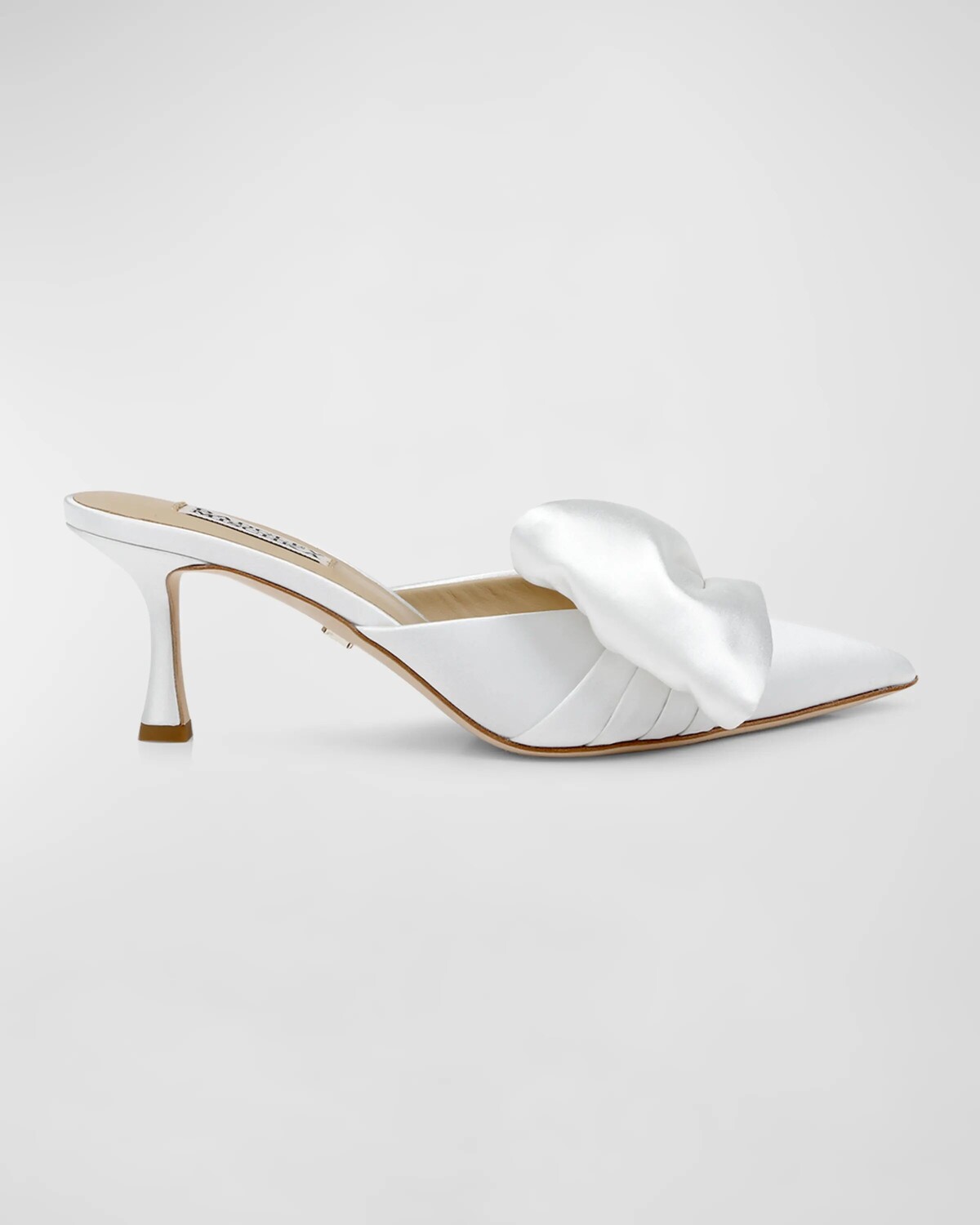 

Туфли-мюлы Alaya с шелковым бантом Badgley Mischka, цвет Soft White