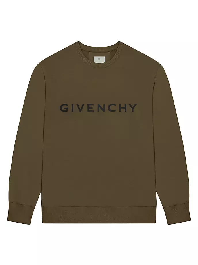 

Флисовая толстовка узкого кроя GIVENCHY Archetype Givenchy, хаки