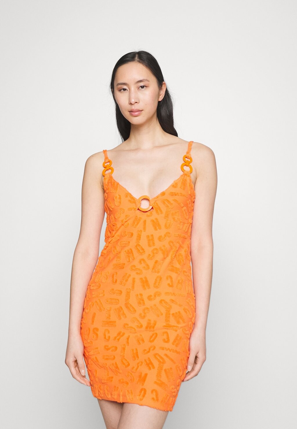 

Летнее платье Moschino, оранжевый