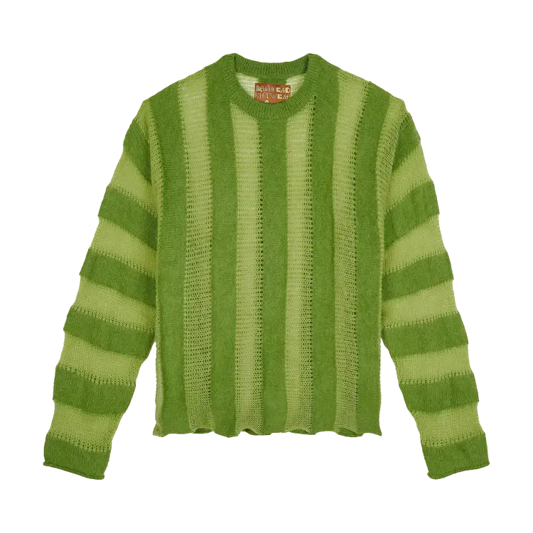

Свитер Brain Dead Fuzzy Threadbare 'Green', зеленый