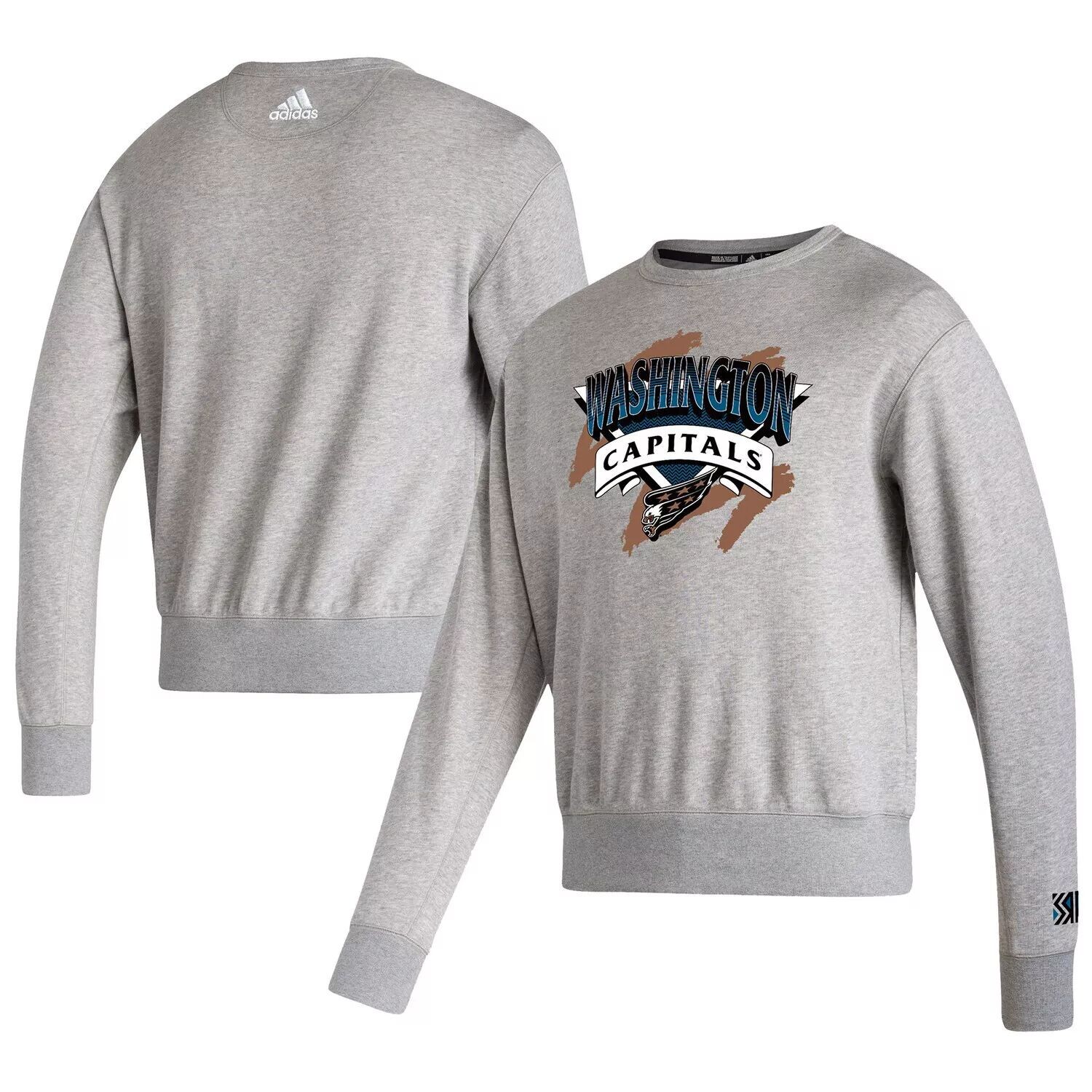 

Мужской серый пуловер Washington Capitals Reverse Retro 2.0 Vintage adidas