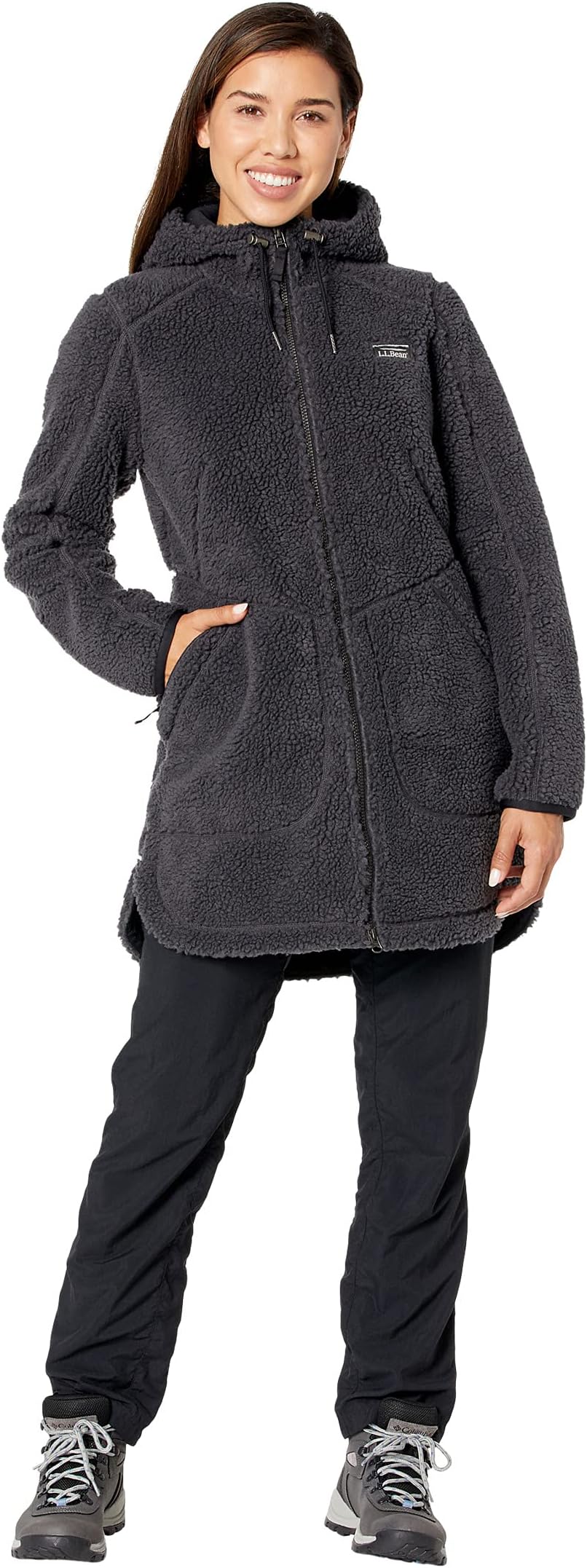 Куртка Mountain Pile Fleece Coat L.L.Bean, цвет Alloy Gray