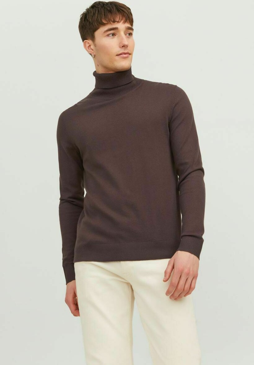 

Свитер JJEEMIL ROLL NECK Jack & Jones, темно-коричневый