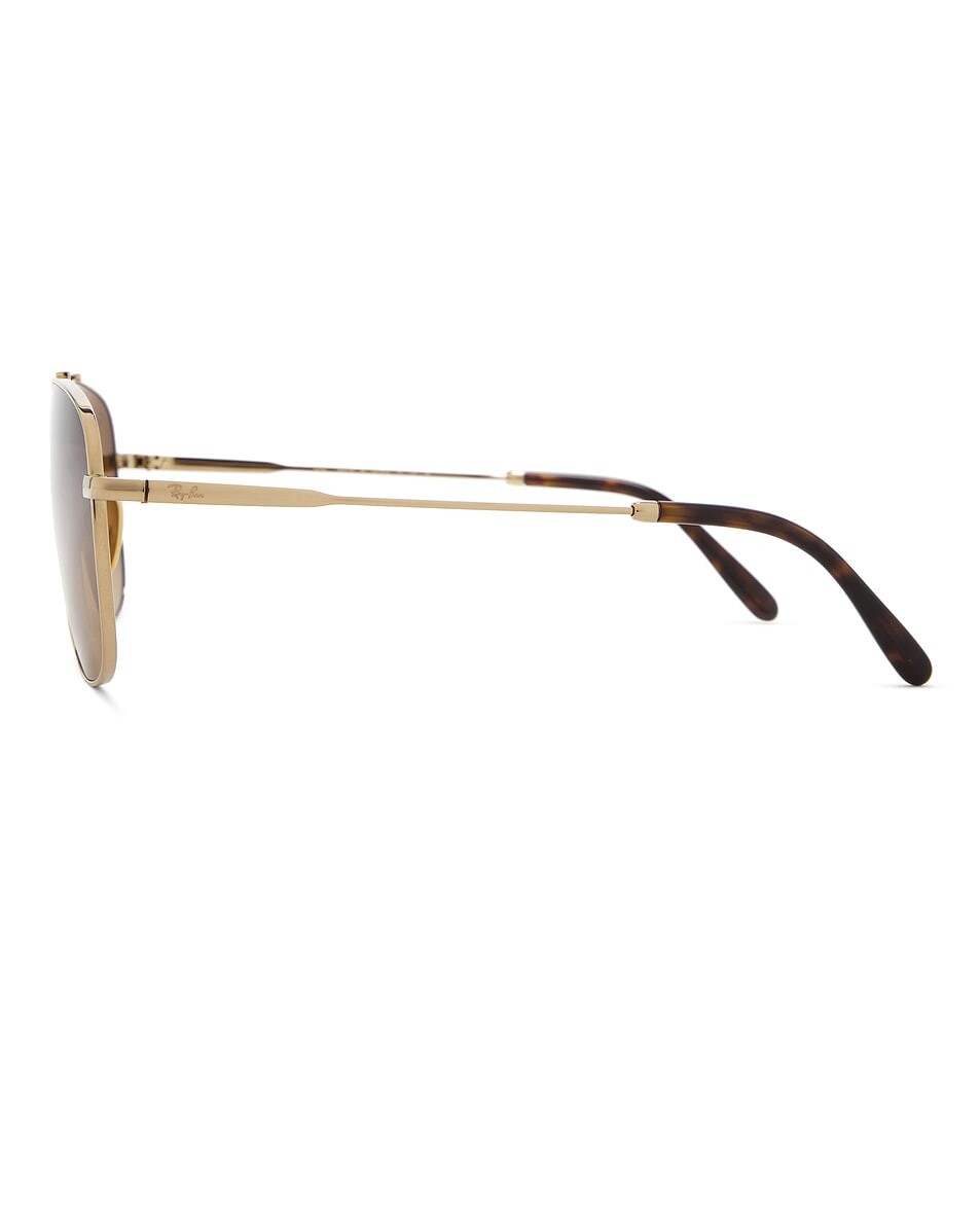 

Титановые солнцезащитные очки-авиаторы William Ray-Ban, золотой