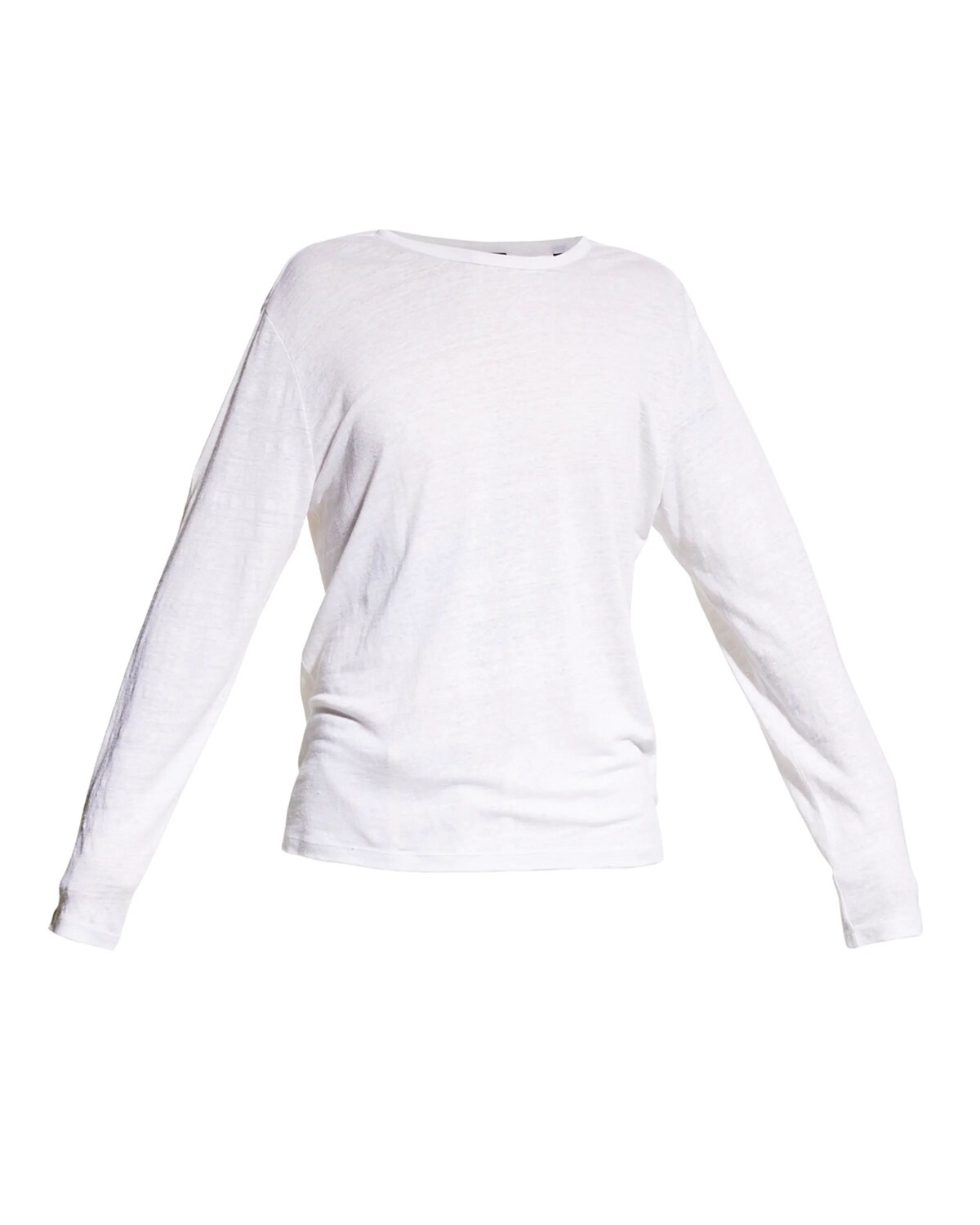 

Мужская однотонная льняная футболка Vince, цвет Optic White