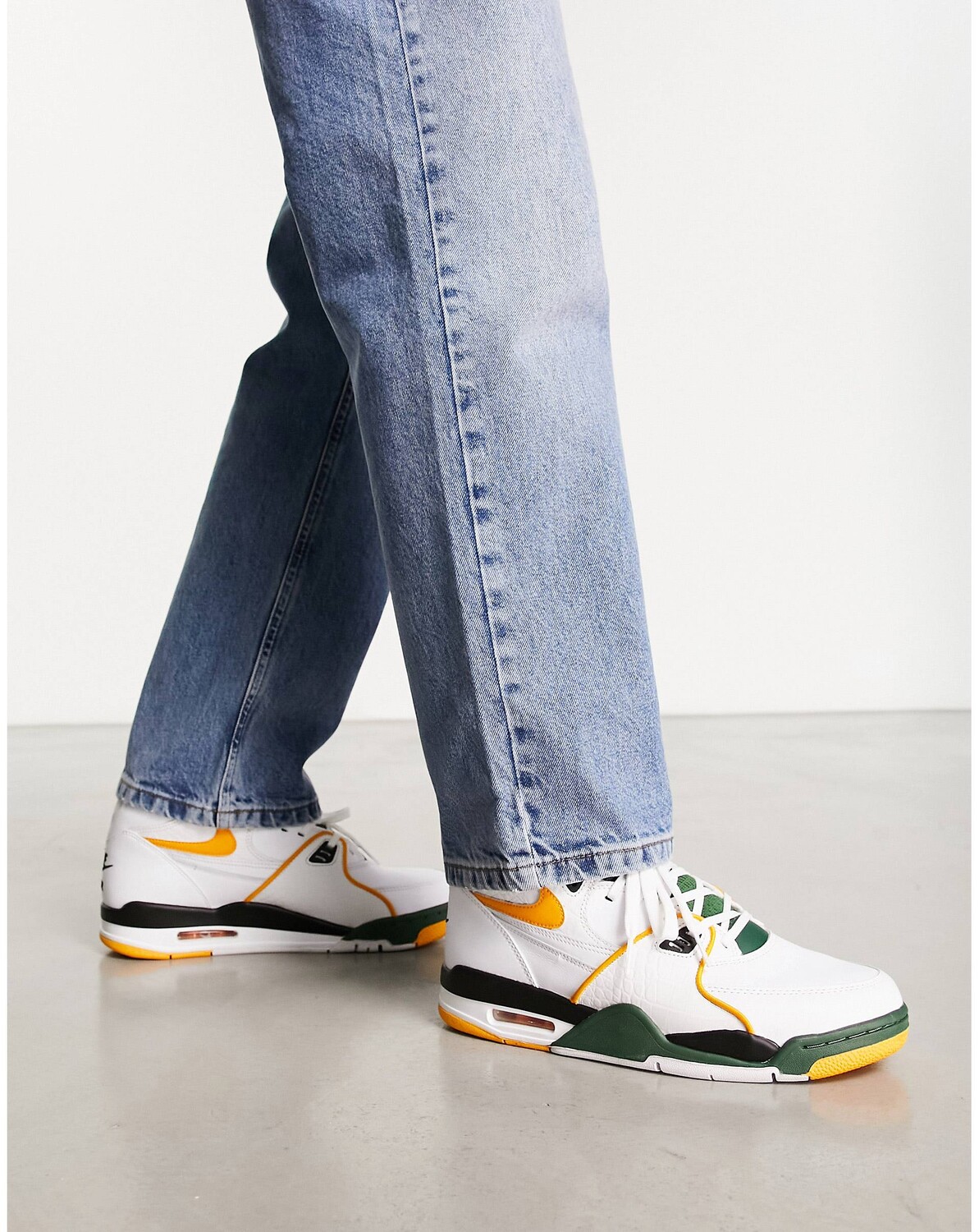

Бело-желтые кроссовки Nike Air Flight 89, Желтый