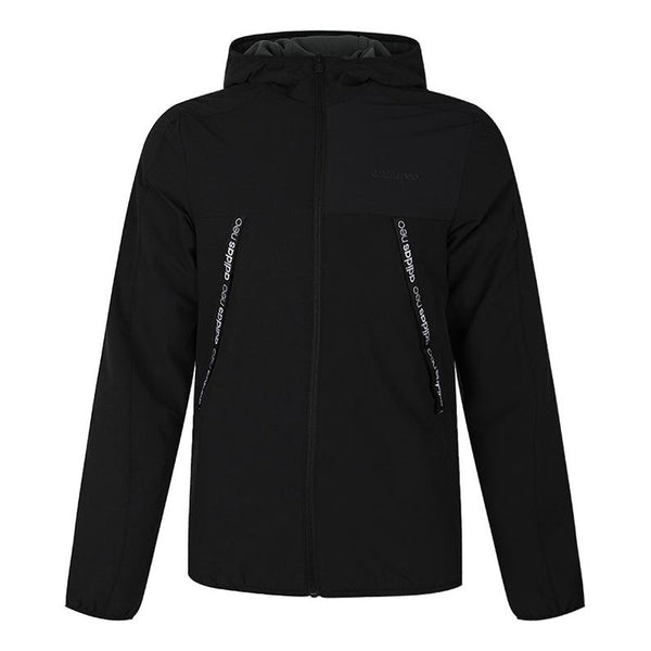 Куртка adidas neo Sports Windproof Hooded Jacket Black, черный