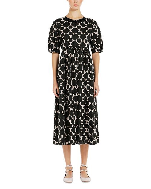

Хлопковое платье миди Fatobi с украшением Max Mara, цвет Green