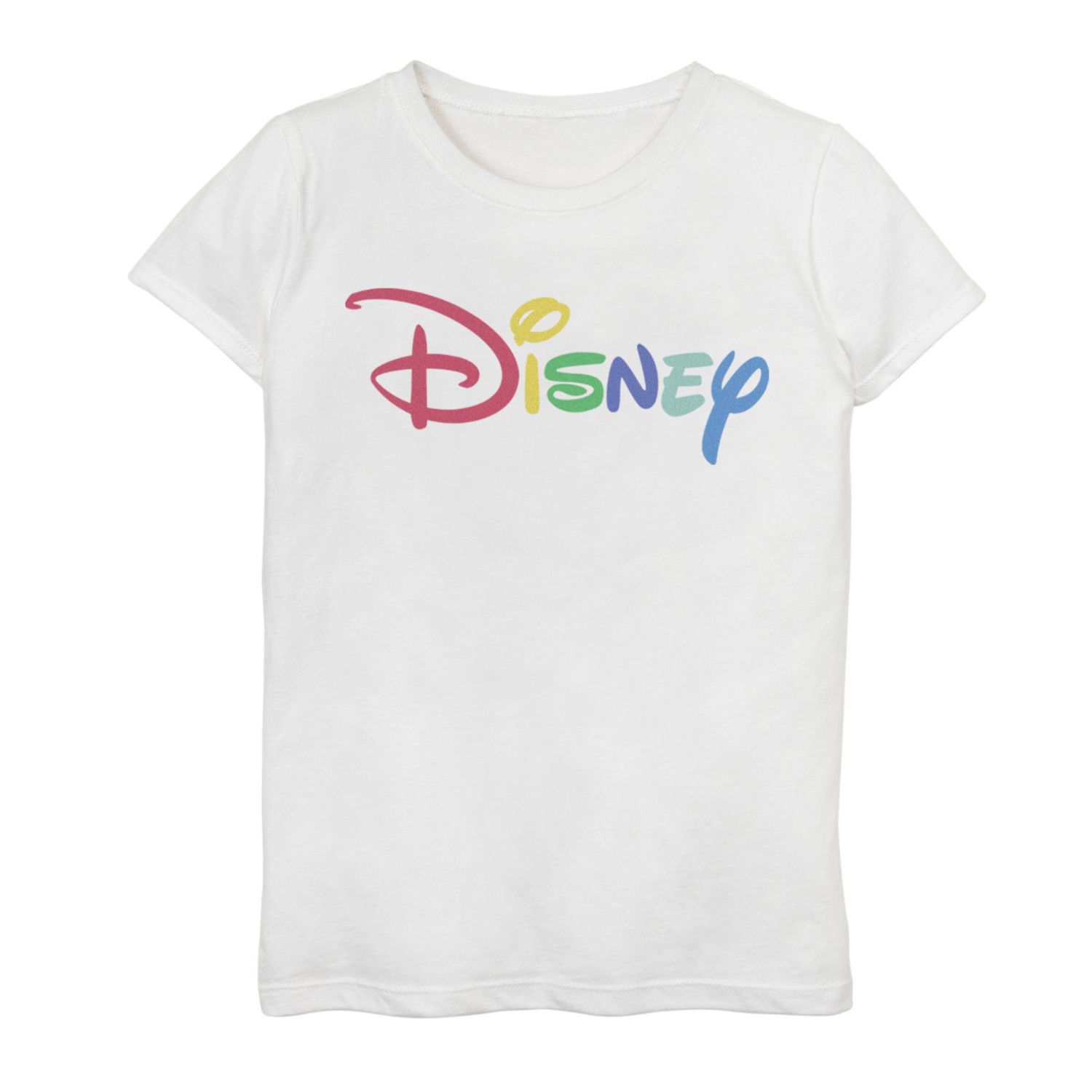 цена Футболка с радужным логотипом Disney для девочек 7–16 лет Disney, белый