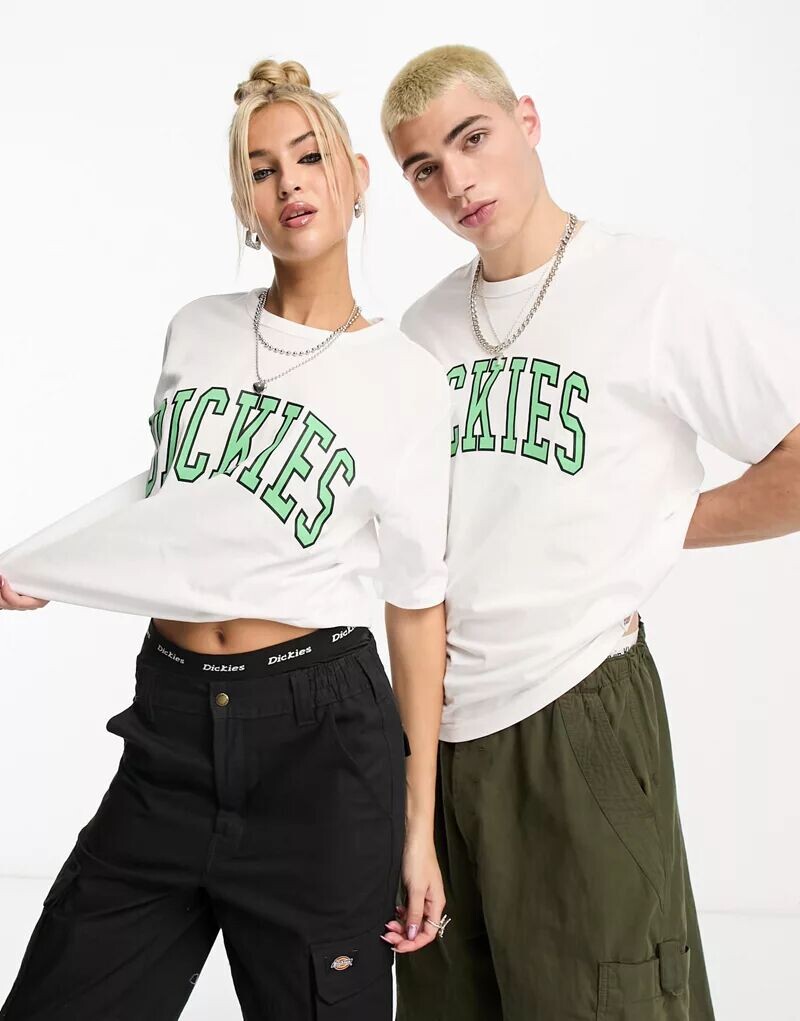 

Белая футболка с логотипом колледжа Dickies Aitkin
