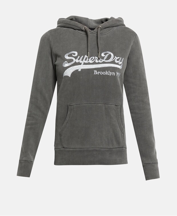 

Толстовка с капюшоном Superdry, темно-серый