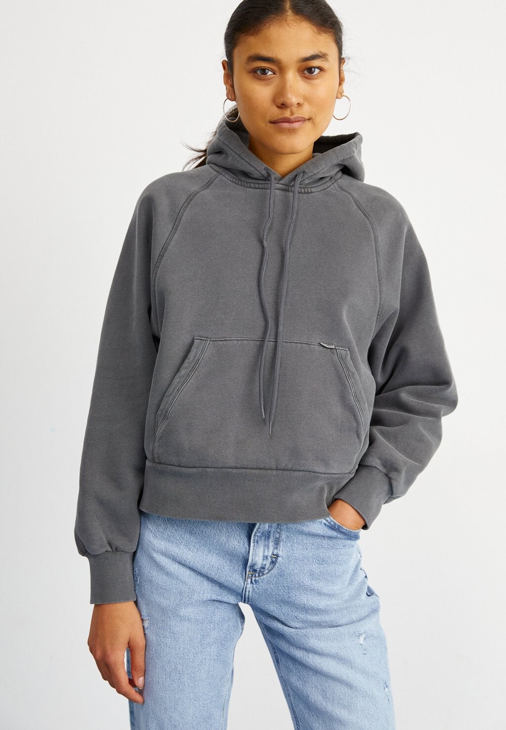 

Толстовка Carhartt WIP С КАПЮШОНОМ TAOS, цвет flint