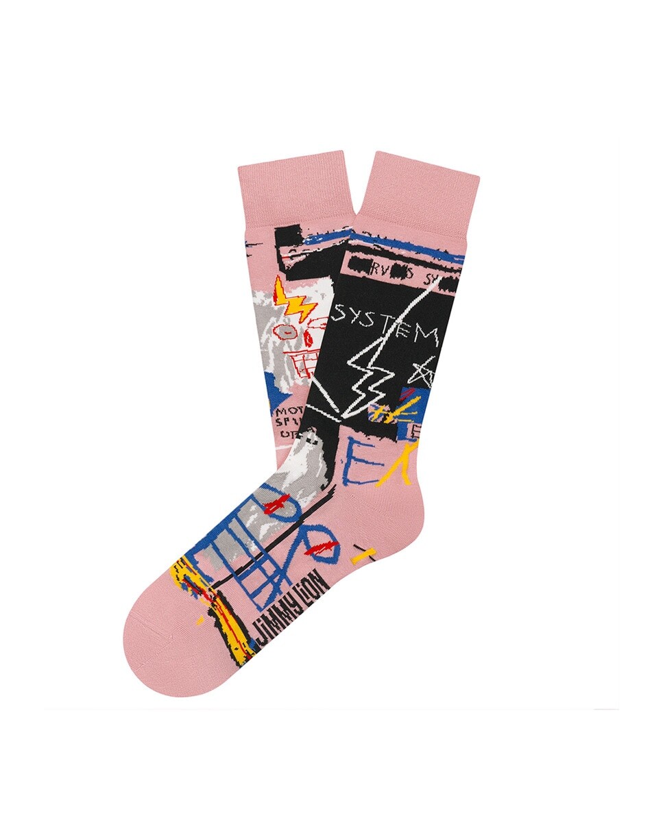 

Мужские спортивные носки Basquiat Six Fifty Jimmy Lion, розовый
