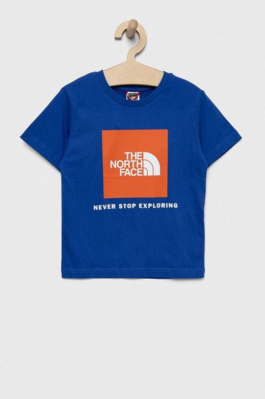 

Хлопковая футболка для детей The North Face, синий
