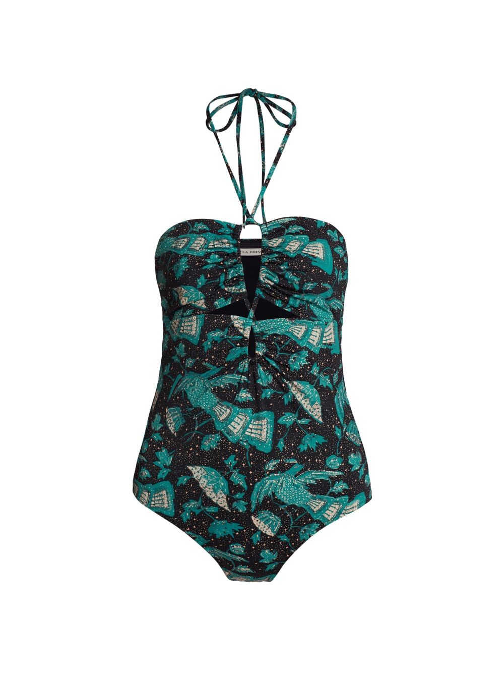 

Цельный купальник Minorca Maillot с лямкой на шее Ulla Johnson, Черный