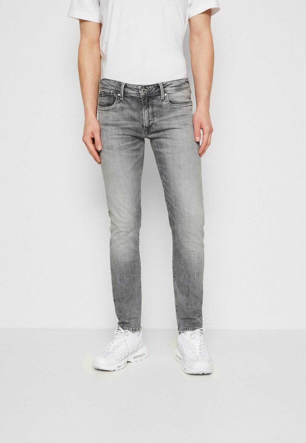 

Джинсы облегающего кроя Pepe Jeans Hatch, светло-серый
