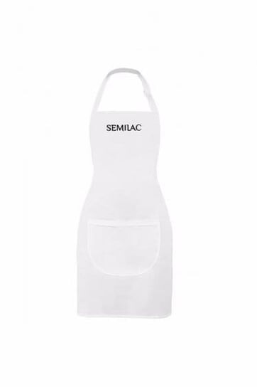

Белый фартук с черным логотипом Semilac
