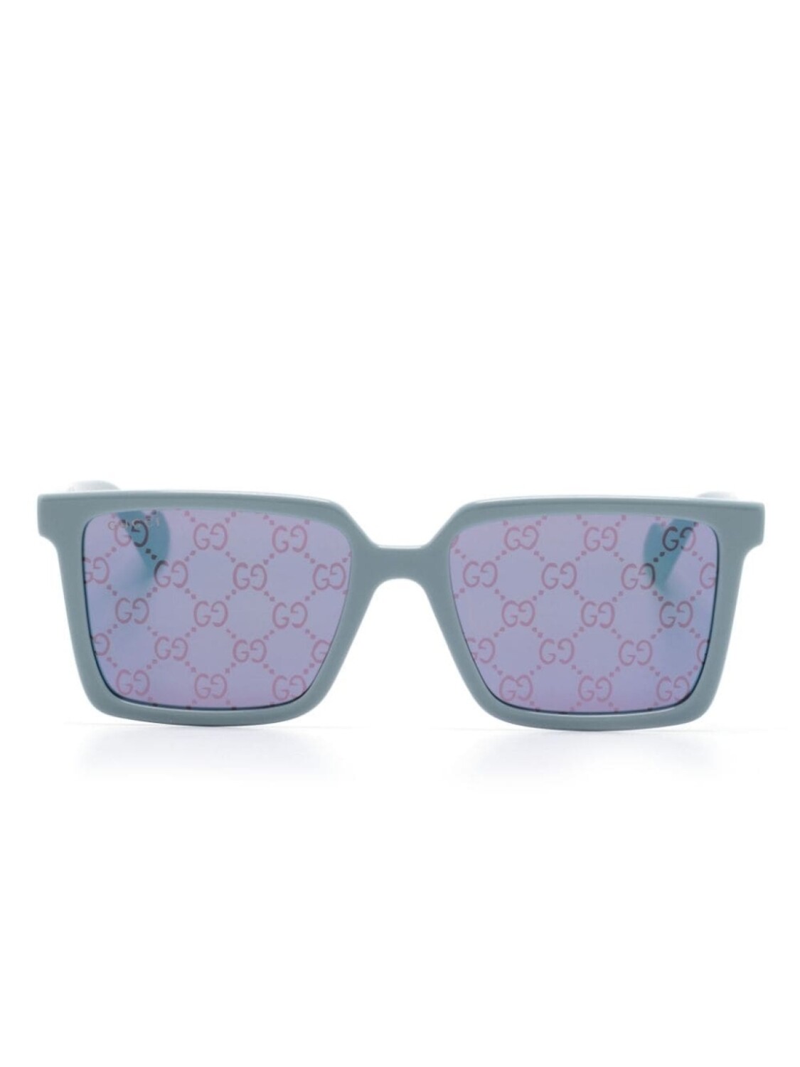 

Gucci Eyewear солнцезащитные очки в прямоугольной оправе, синий