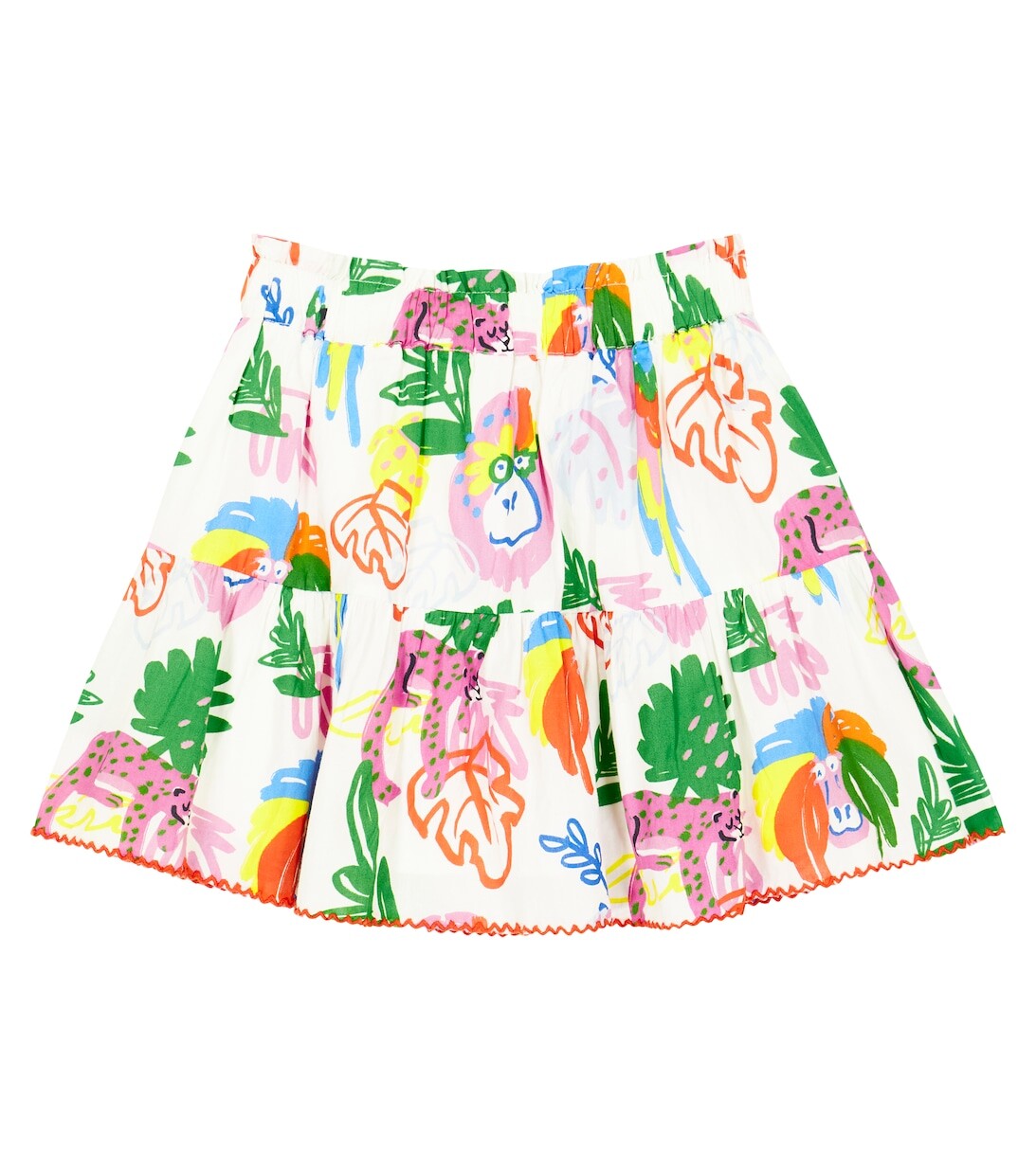 

Юбка из хлопка с принтом Stella McCartney Kids, разноцветный