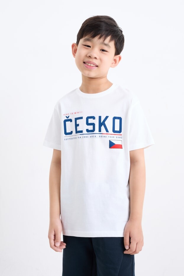 

Рубашка с коротким рукавом из чехии C&A, белый