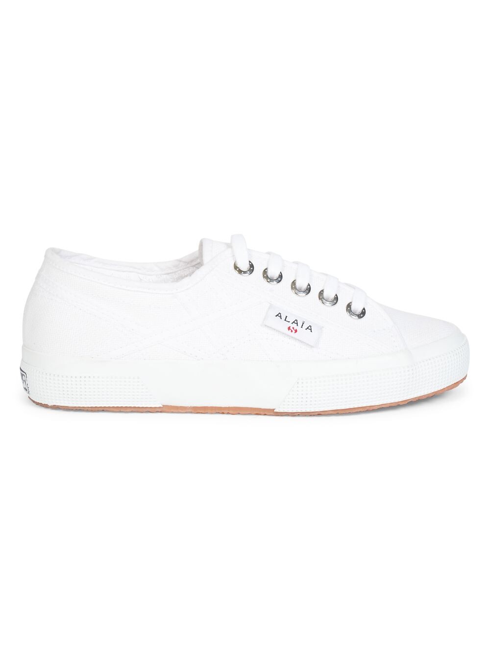 

Холщовые кроссовки на плоской подошве Alaïa x Superga Alaïa, белый