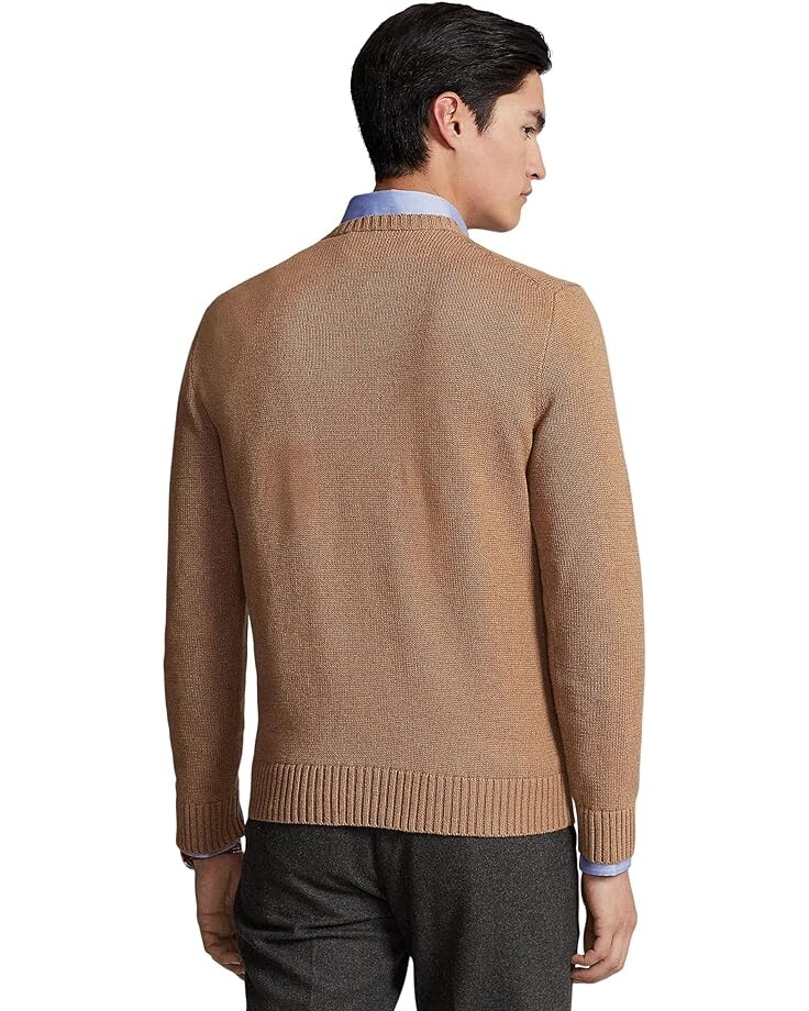 

Свитер Polo Ralph Lauren Cotton Crewneck Sweater, цвет Latte Brown Heather