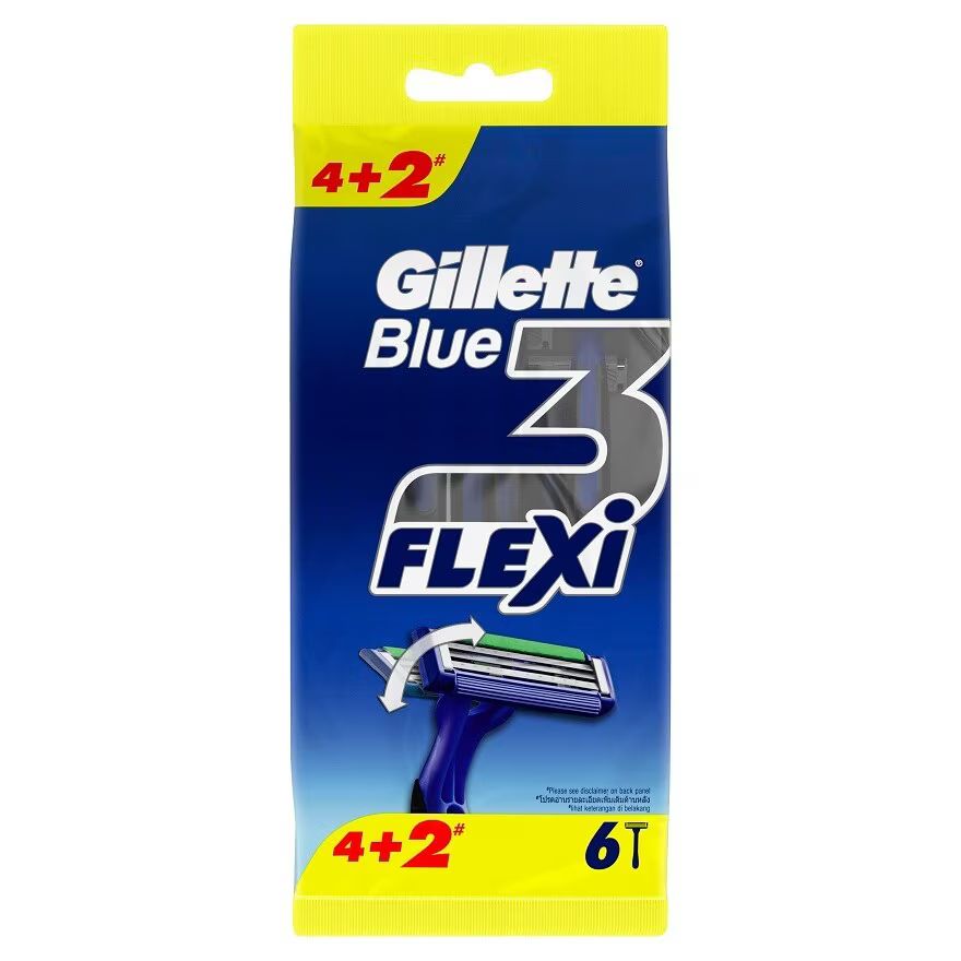 

Gillette Синий 3 Flexi 6 'S, Blue