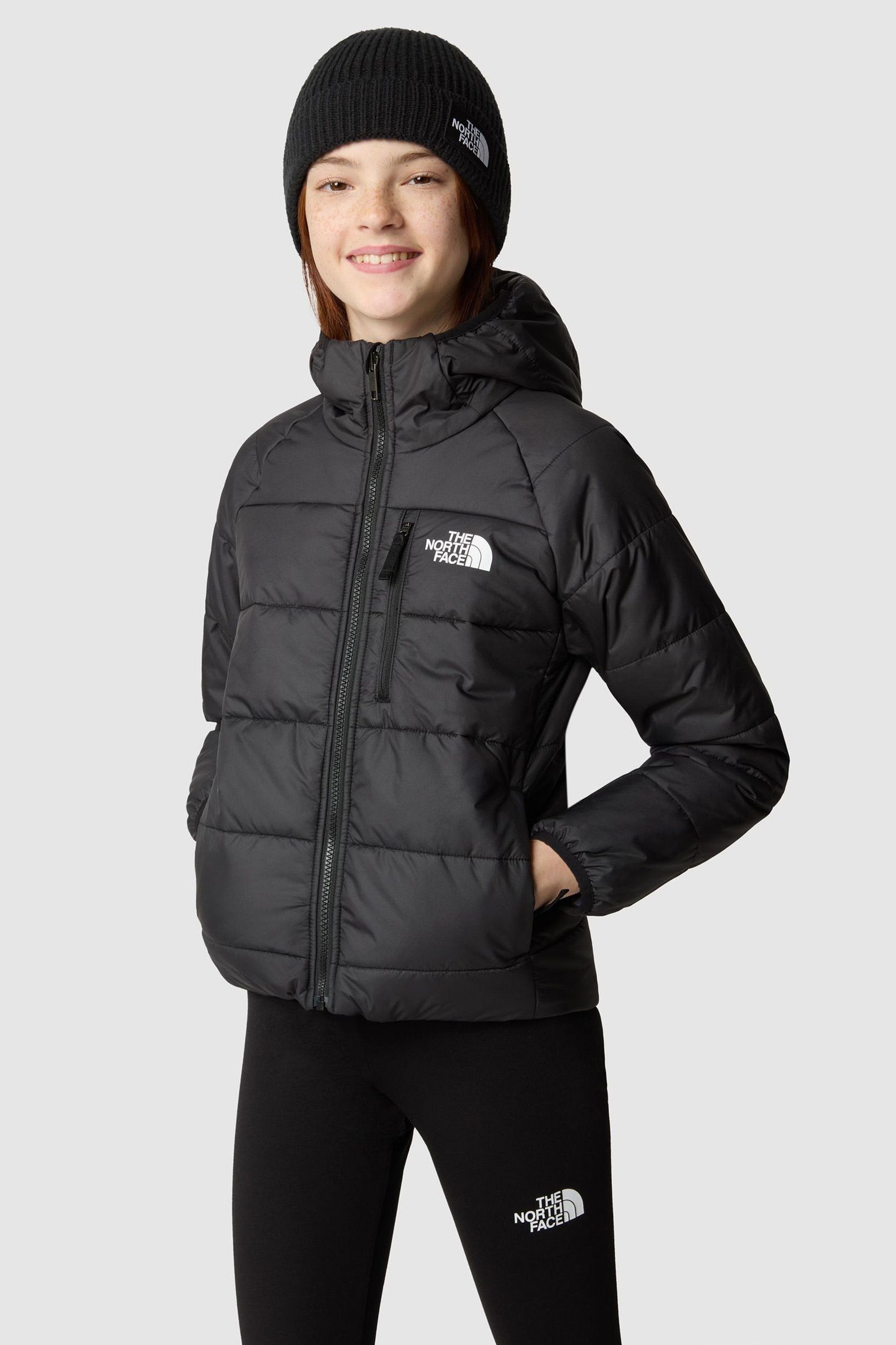 Двусторонняя куртка для девочек Teen Perrito The North Face, черный –  купить с доставкой из-за рубежа через платформу «CDEK.Shopping»