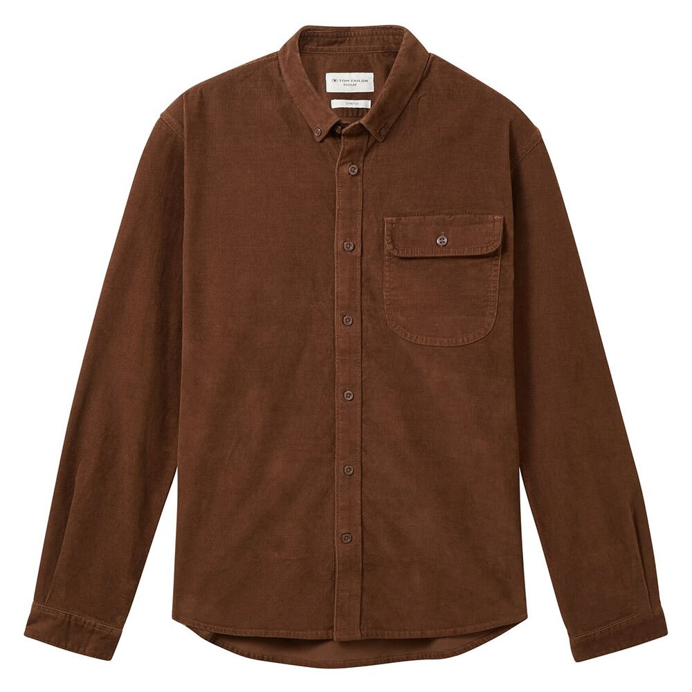 

Рубашка Tom Tailor 1039876 Stretch Corduroy, коричневый