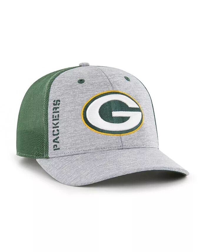 

Мужская серая, зеленая кепка Green Bay Packers Pixelation Trophy Flex Hat '47 Brand, серый