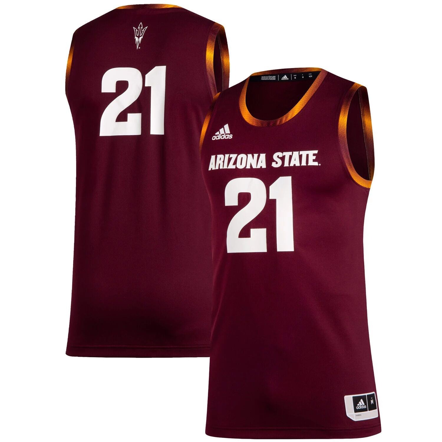 

Мужская майка adidas #21 Maroon Arizona State Sun Devils Swingman