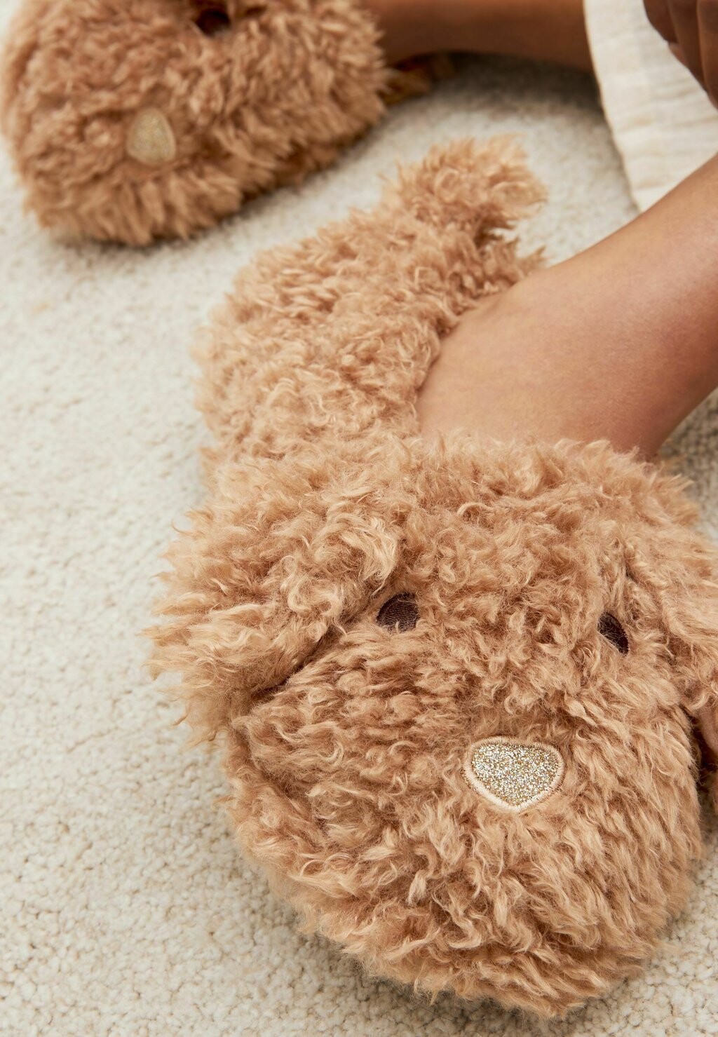 Тапочки CHARACTER COCKAPOO DOG Next, цвет tan brown тапочки next stag mule slippers цвет tan brown