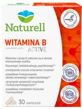 USP Zdrowie, Naturell, активный Витамин B, 30 капсул.