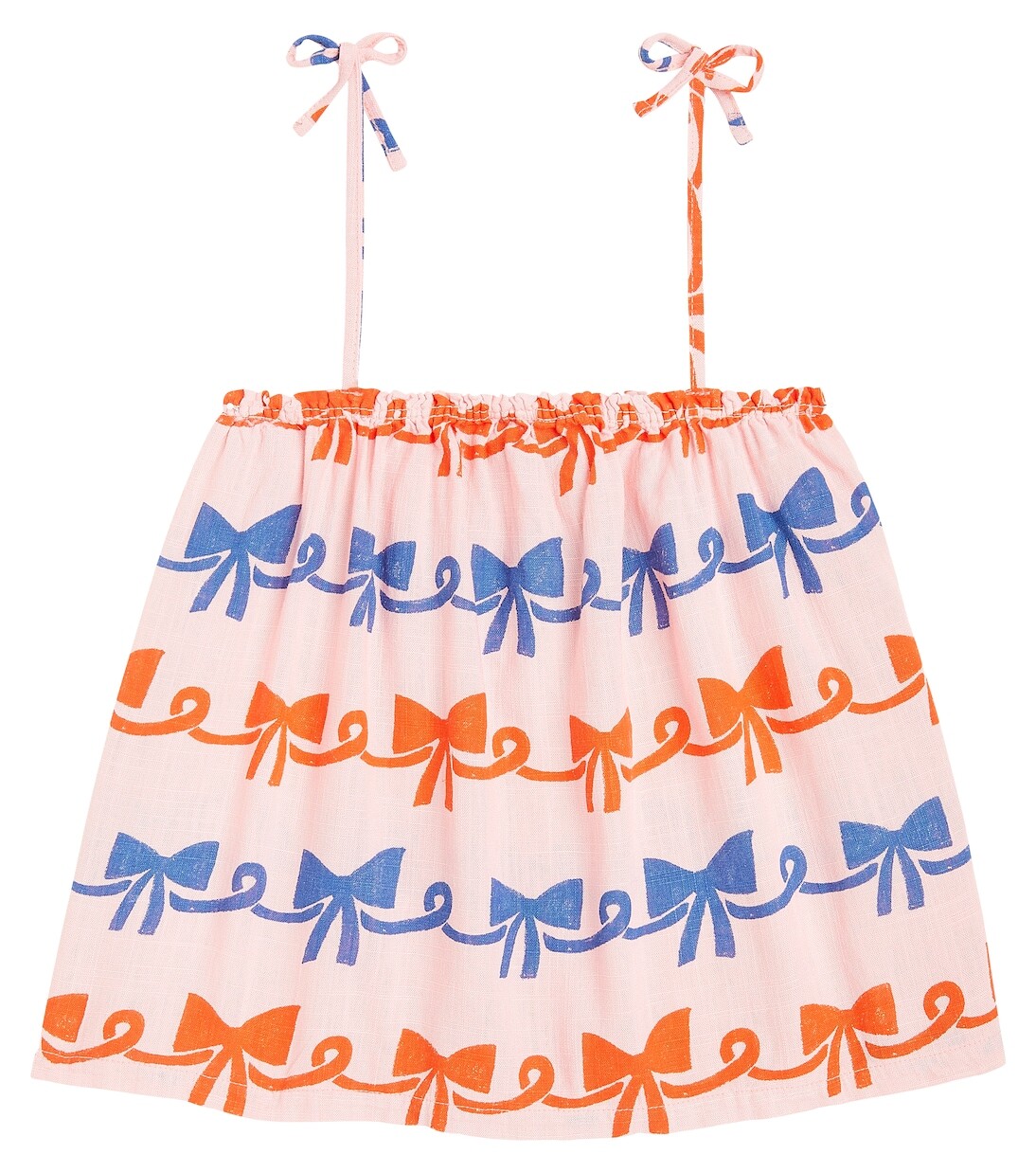 

Топ с оборками и бантом Ribbon Bow Bobo Choses, розовый