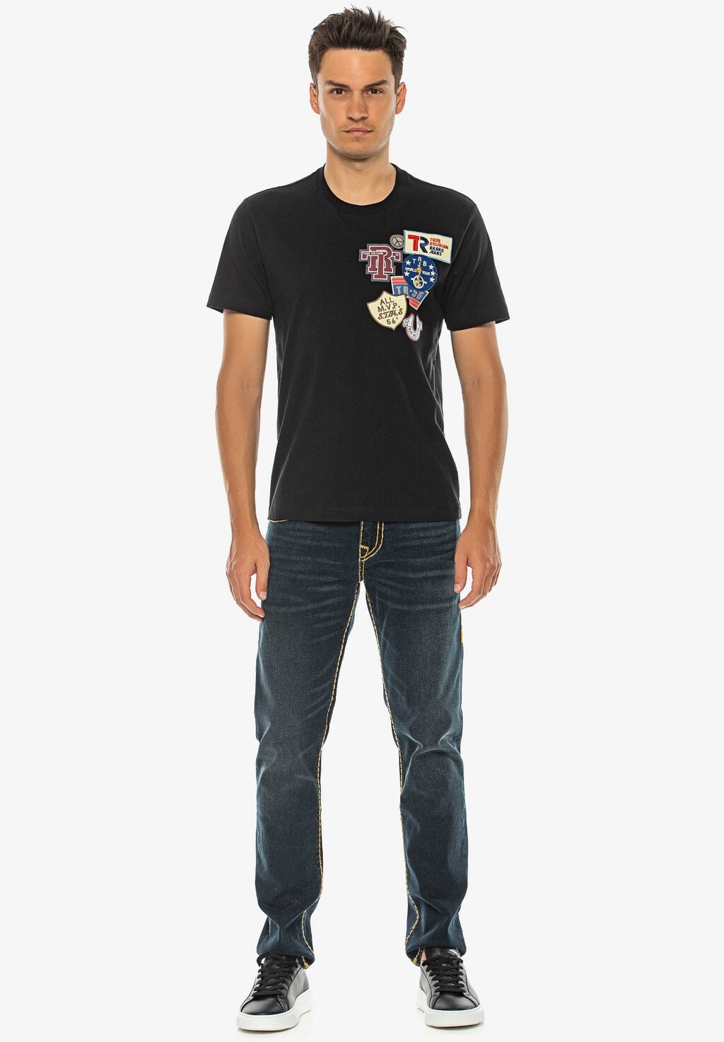 

Футболка с принтом True Religion, черный