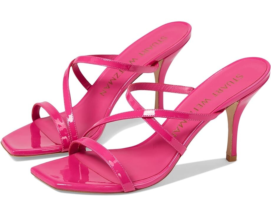 

Туфли Stuart Weitzman Strapeze 85 Slide, цвет Magenta
