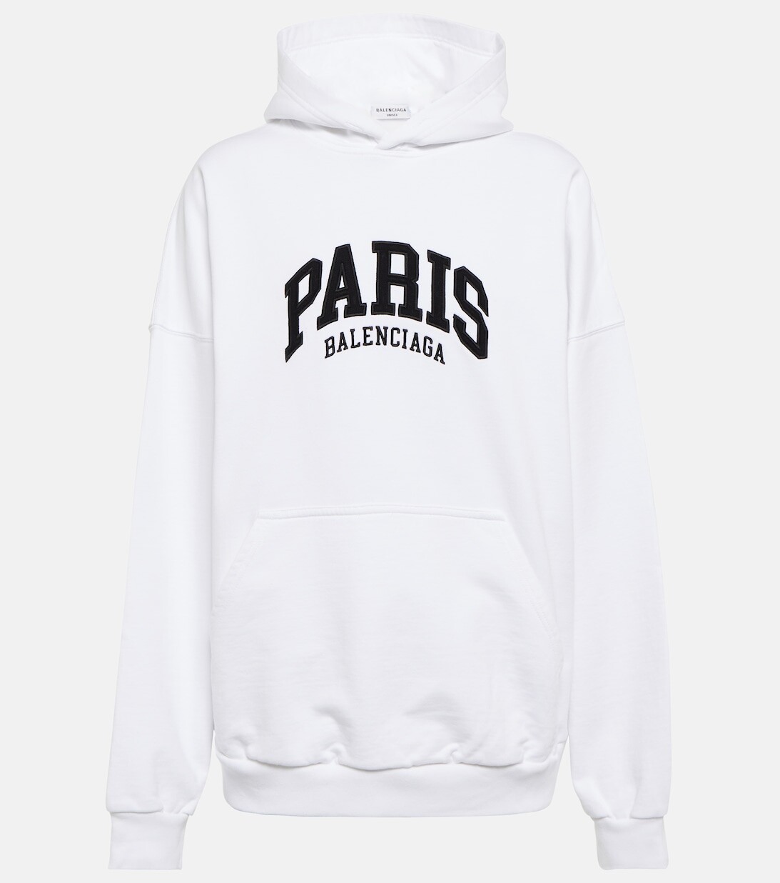 

Худи Cities Paris из хлопка BALENCIAGA, белый