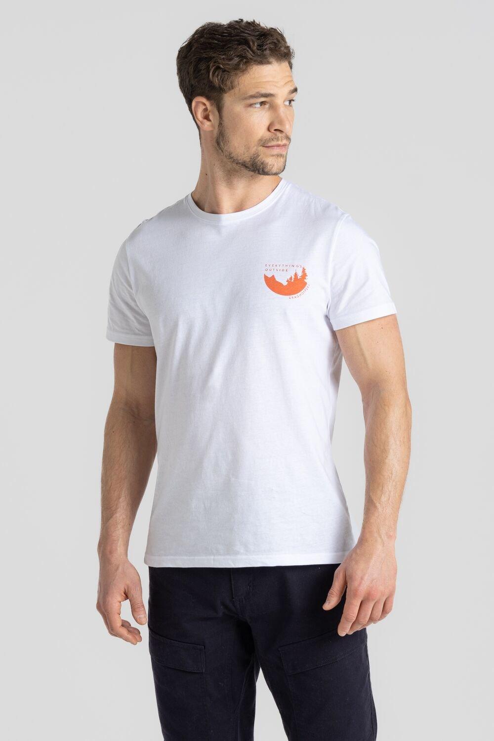 Футболка Lucent с короткими рукавами Craghoppers, белый повседневная футболка с принтом фигуры футболка с графическим рисунком летний женский топ с круглым вырезом свободная рубашка с коротким