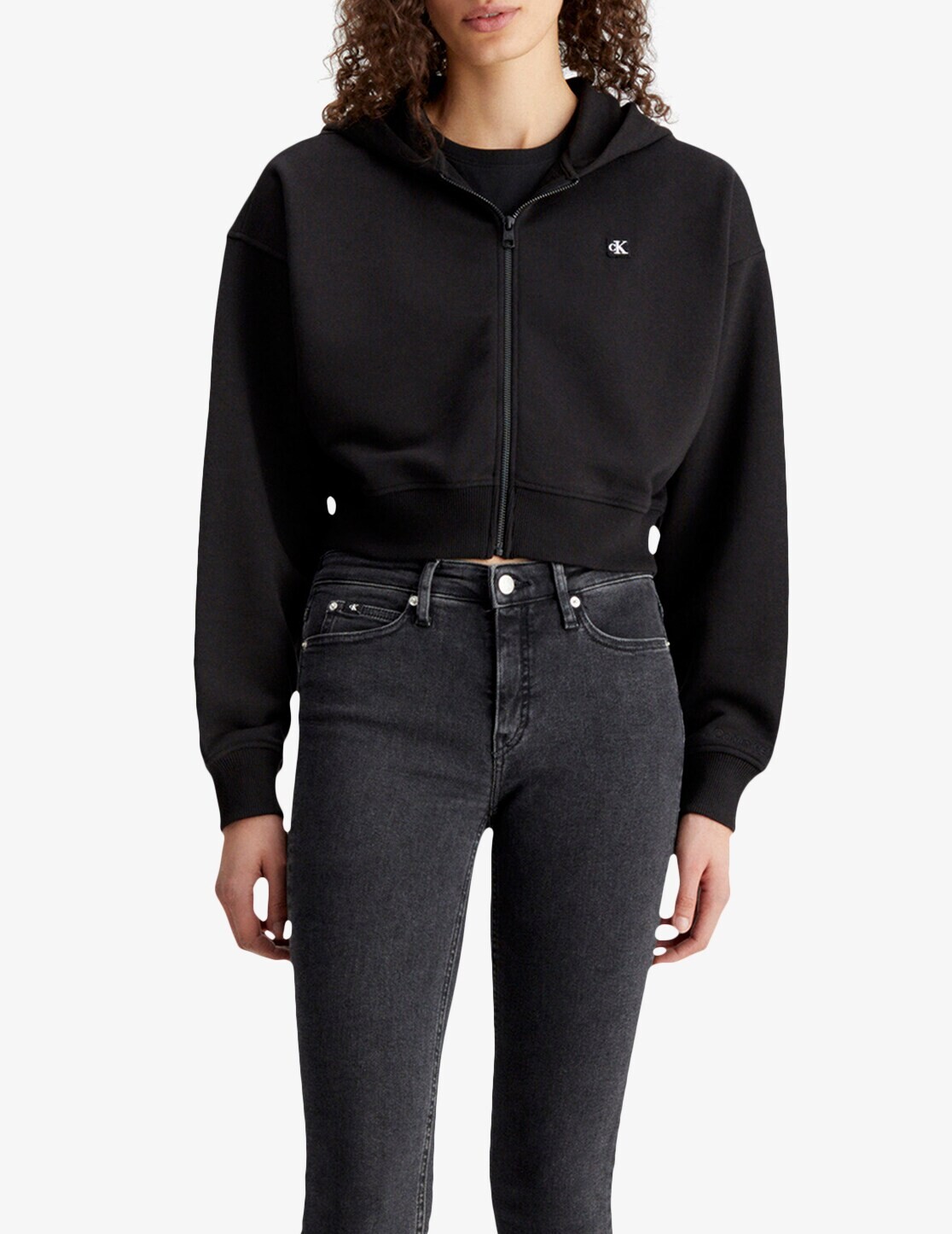 

Толстовка с капюшоном Calvin Klein Jeans, черный