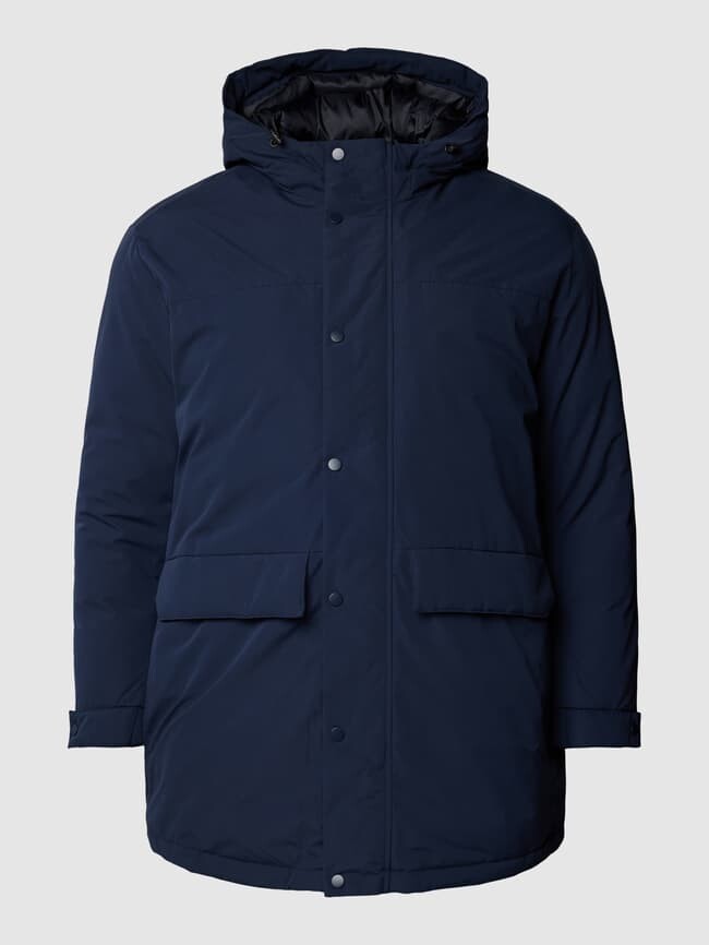 

Парка PLUS SIZE с лямками на рукавах модель CHAMP Jack & Jones, темно-синий