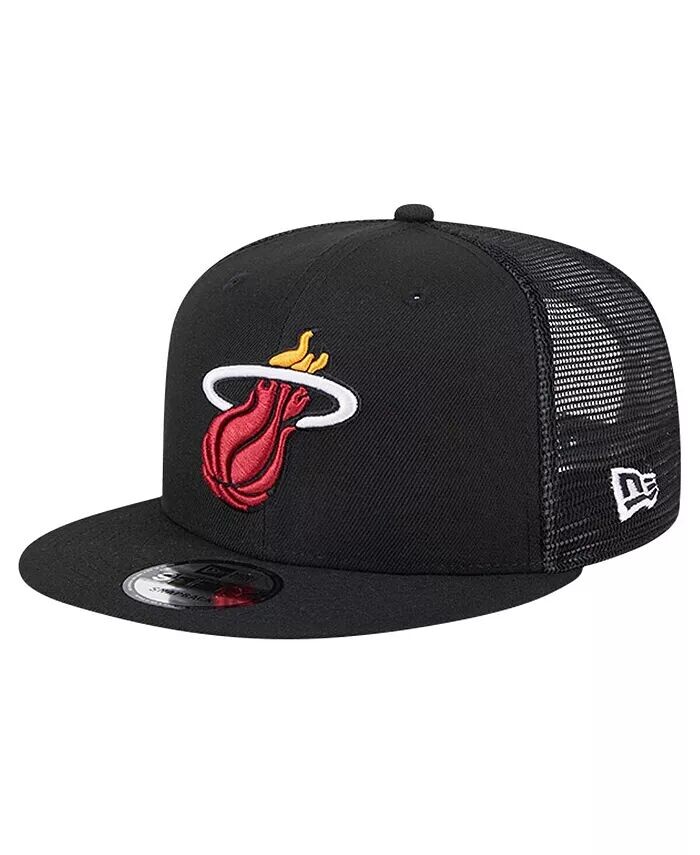 

Мужская черная кепка Miami Heat Evergreen Meshback 9FIFTY Snapback New Era, черный