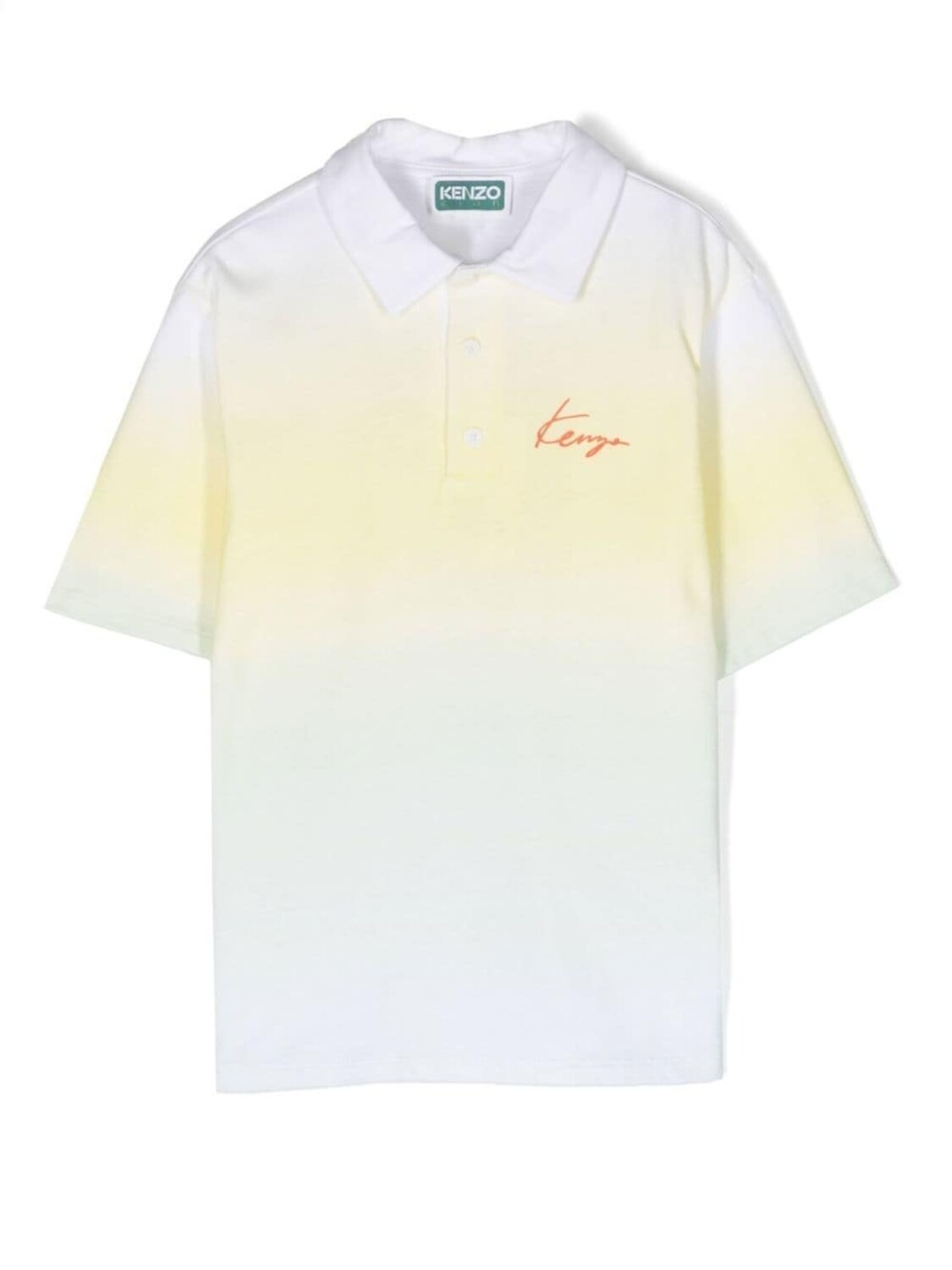 

Kenzo Kids рубашка поло с логотипом, желтый