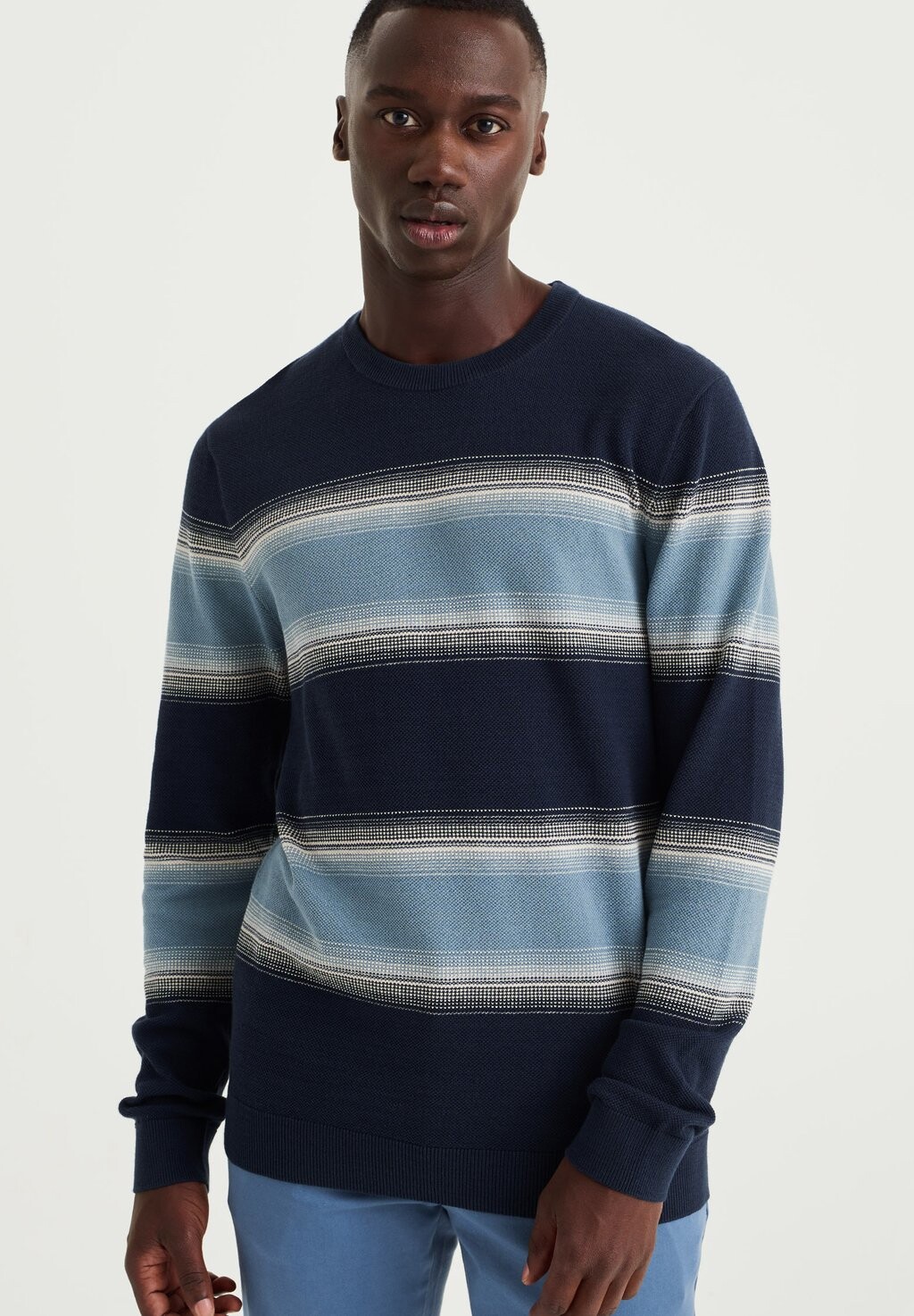 

Вязаный свитер HEREN MET DESSIN WE Fashion, цвет blue
