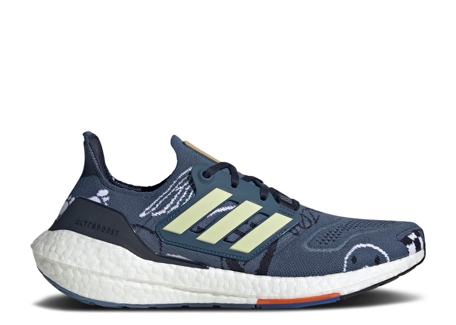

Кроссовки adidas Ultraboost 22 'Wonder Steel Almost Yellow', синий, Синий;серый
